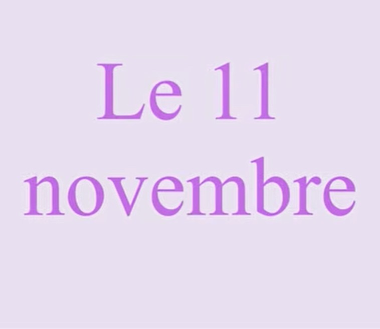 Le 11 novembre
